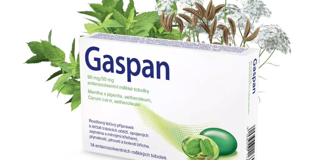 Lék Gaspan s mátou peprnou a kmínem