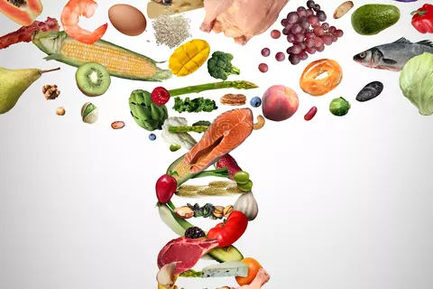 Trávicí enzymy jídlo trávení šroubovice